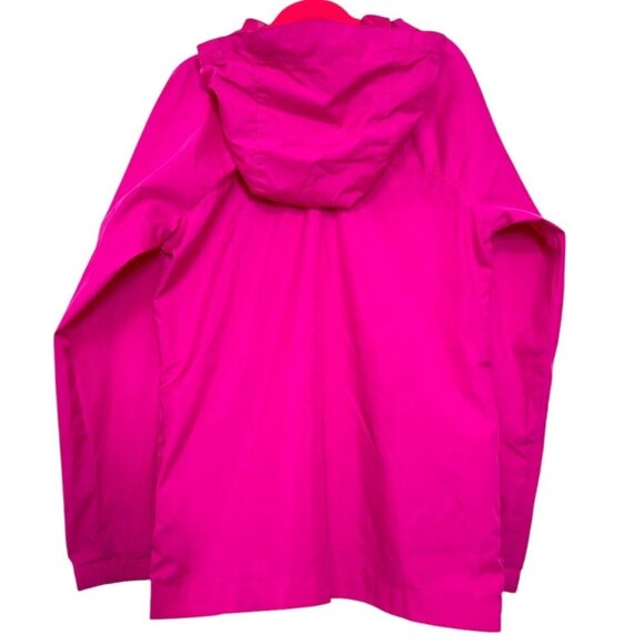 LANDS' END Kids Big Girls M (5-6) Raspberry Pink Packable Navigator‎ Rain Jacket - Picture 6 of 11
